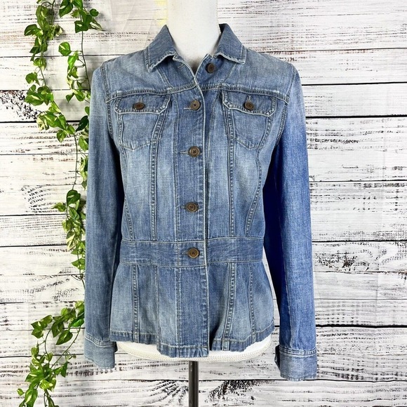Ralph Lauren Denim Jean Jacket size Small Classic Pockets Casual Western Texan - Picture 1 of 15